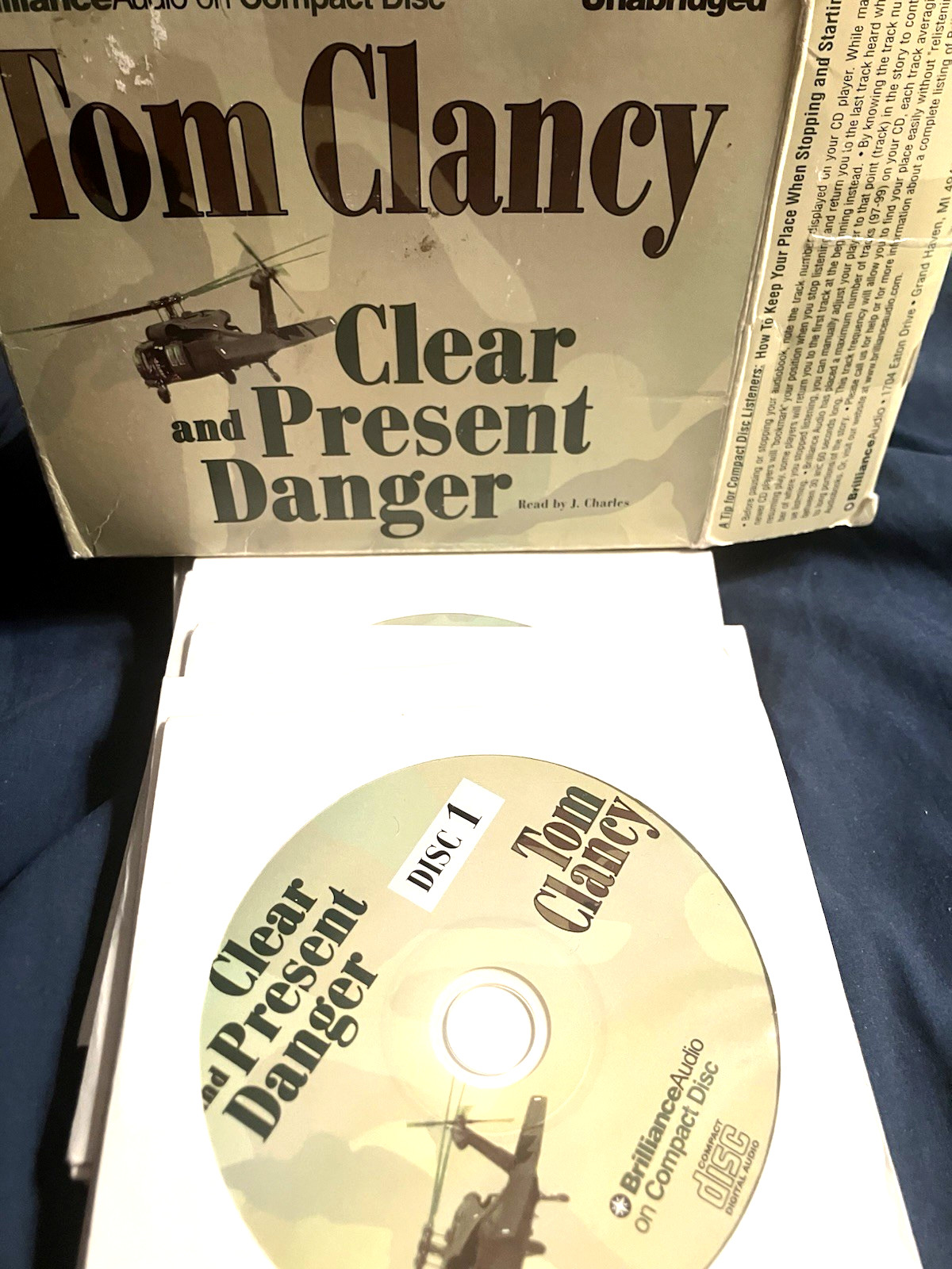 Clear and Present Danger (Tom Clancy ) CD Audiobook~Jack Ryan Novel, Unabridged