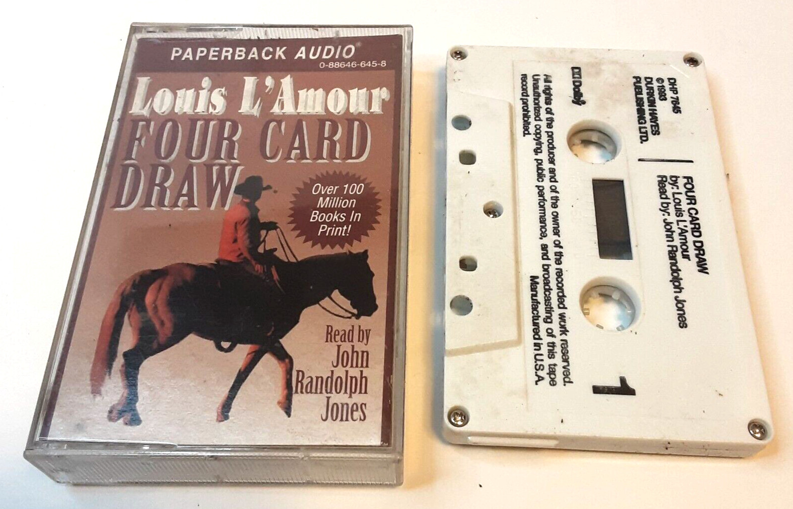 Four Card Draw by Louis L Amour 1988 Cassette Audio Abridged Western 93 Minutes