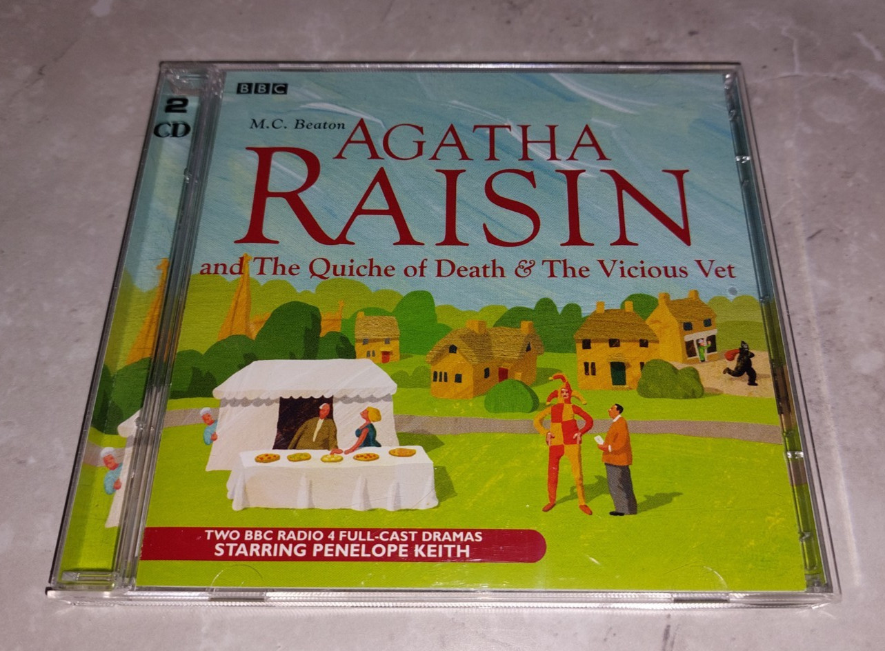 Agatha Raisin: Quiche Of Death & Vicious Vet — M.C. Beaton 2 x Audio Book CD