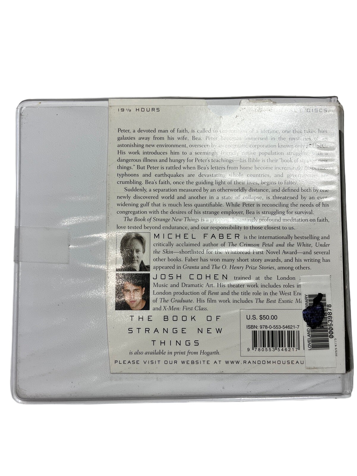 The Book of Strange New Things Book on Tape 16 Disc Audiobook