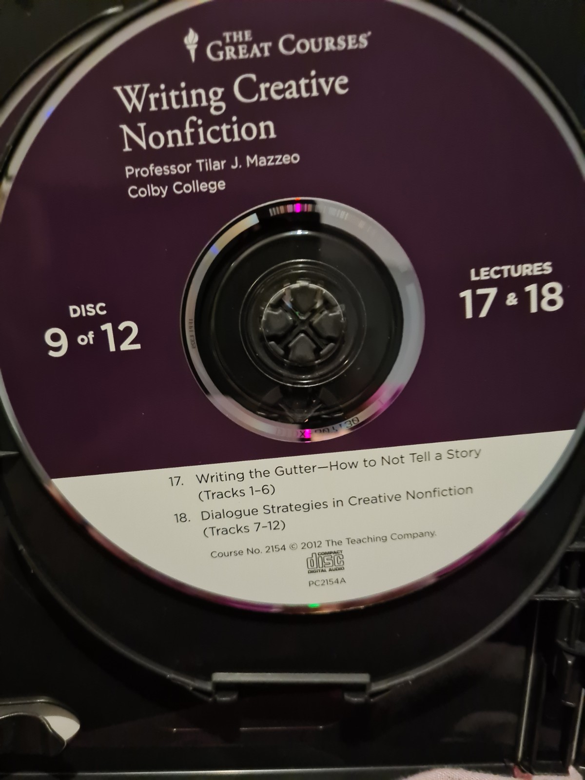 Great Courses Writing Creative Nonfiction 12 Audio CDs Book Tilar Mazzeo Author