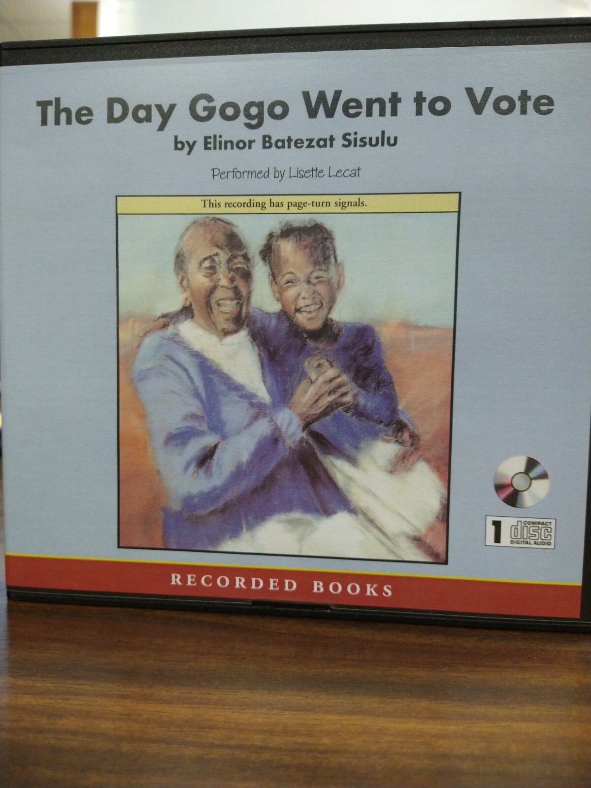 Recorded Books Kids The Day Gogo Went to Vote by Sisulu 1 cd ex-class VG 220208