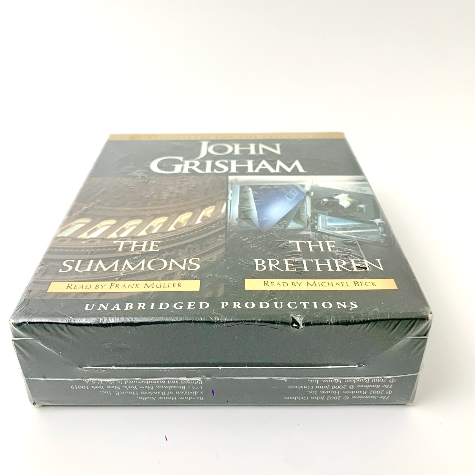 John Grisham 2 Audiobook CD Lot The Brethren and The Summons Unabridged Sealed