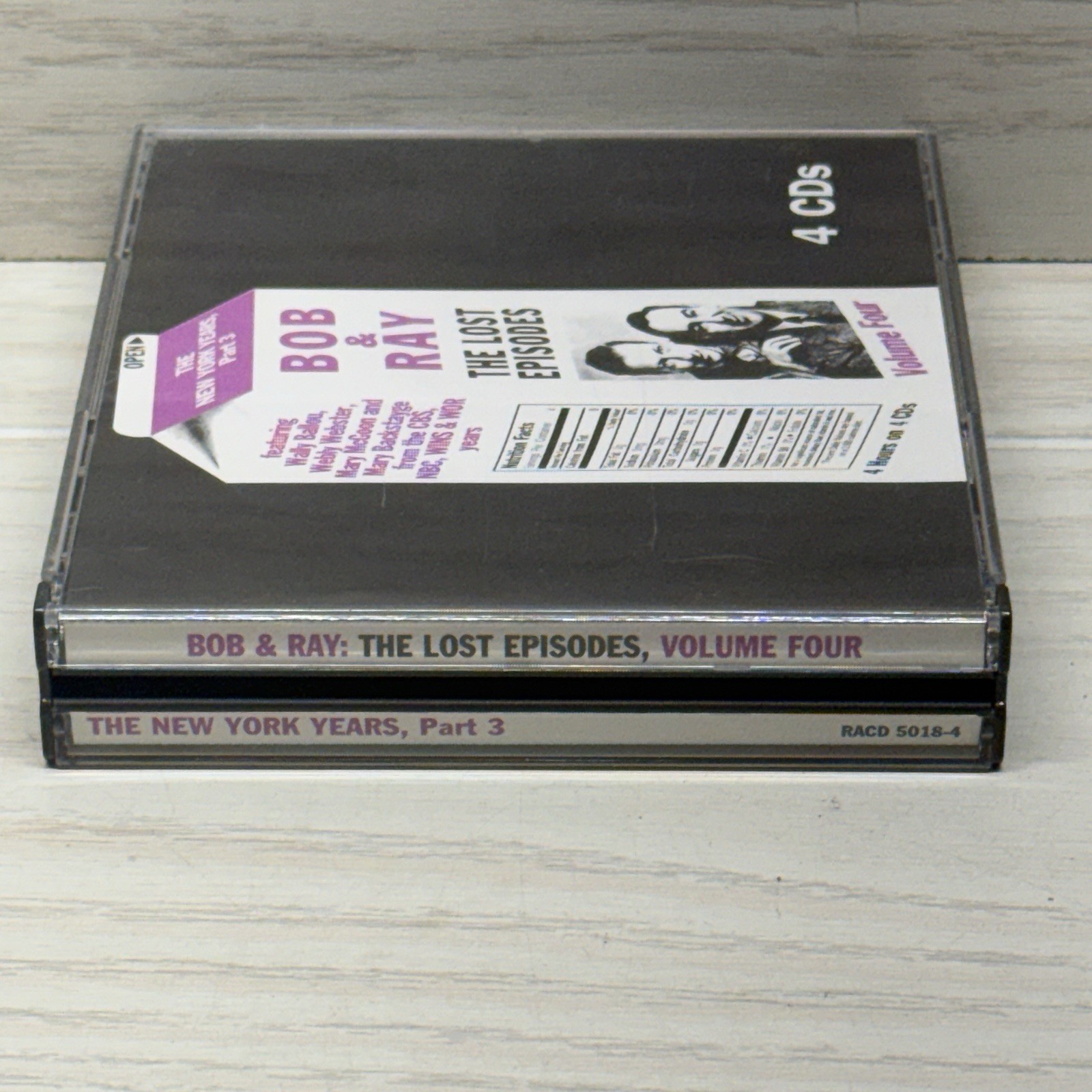 Bob & Ray Lost Episodes Vol Four New York Years Pt 3 (CD 4-disc set, 2002) RARE