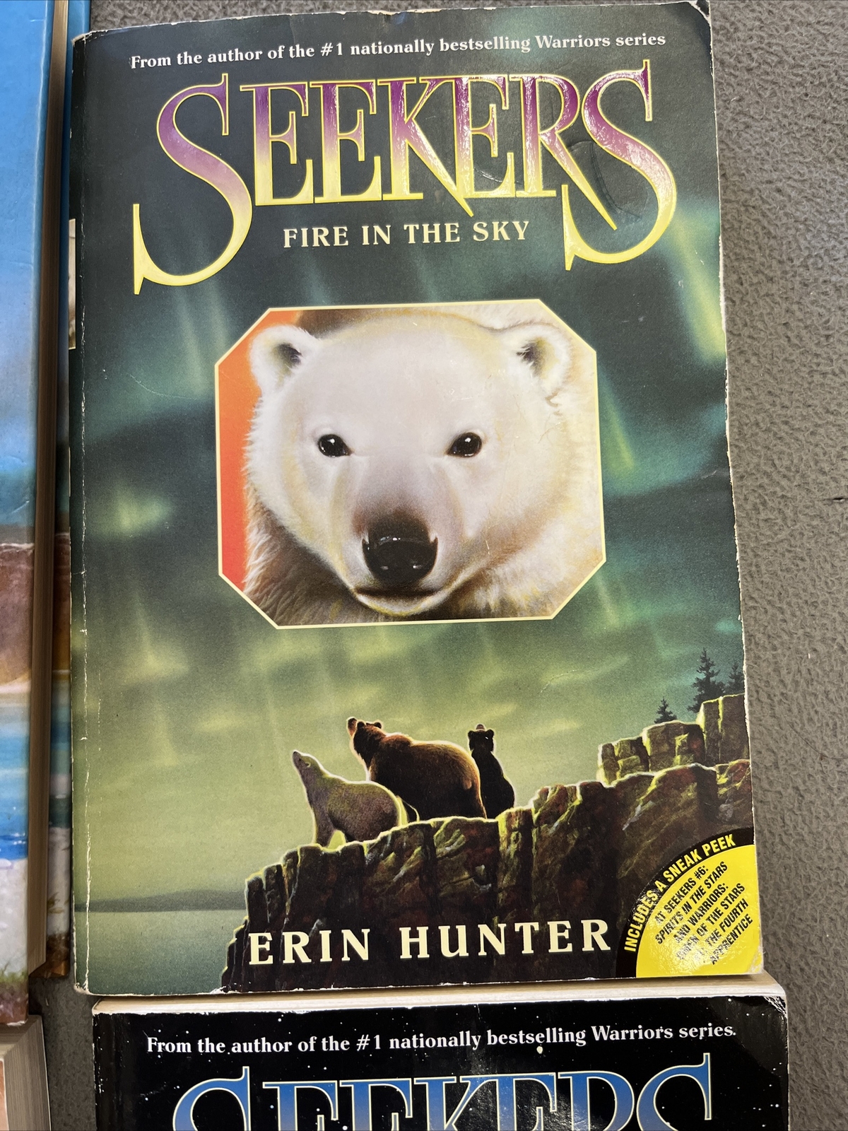 4 Book Lot Seekers Series By Erin Hunter 1 HB & 3 PB Books #5, 6, 3, 3 Pre-Owned