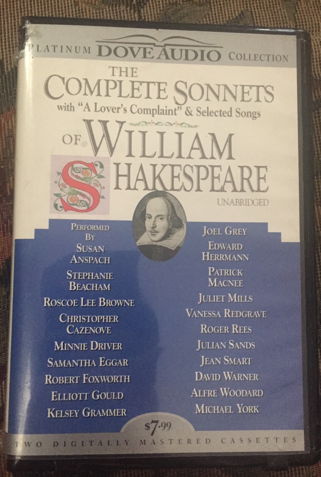 The Complete Sonnets of William Shakespeare : Dove Audio Cassettes Elliot Gould