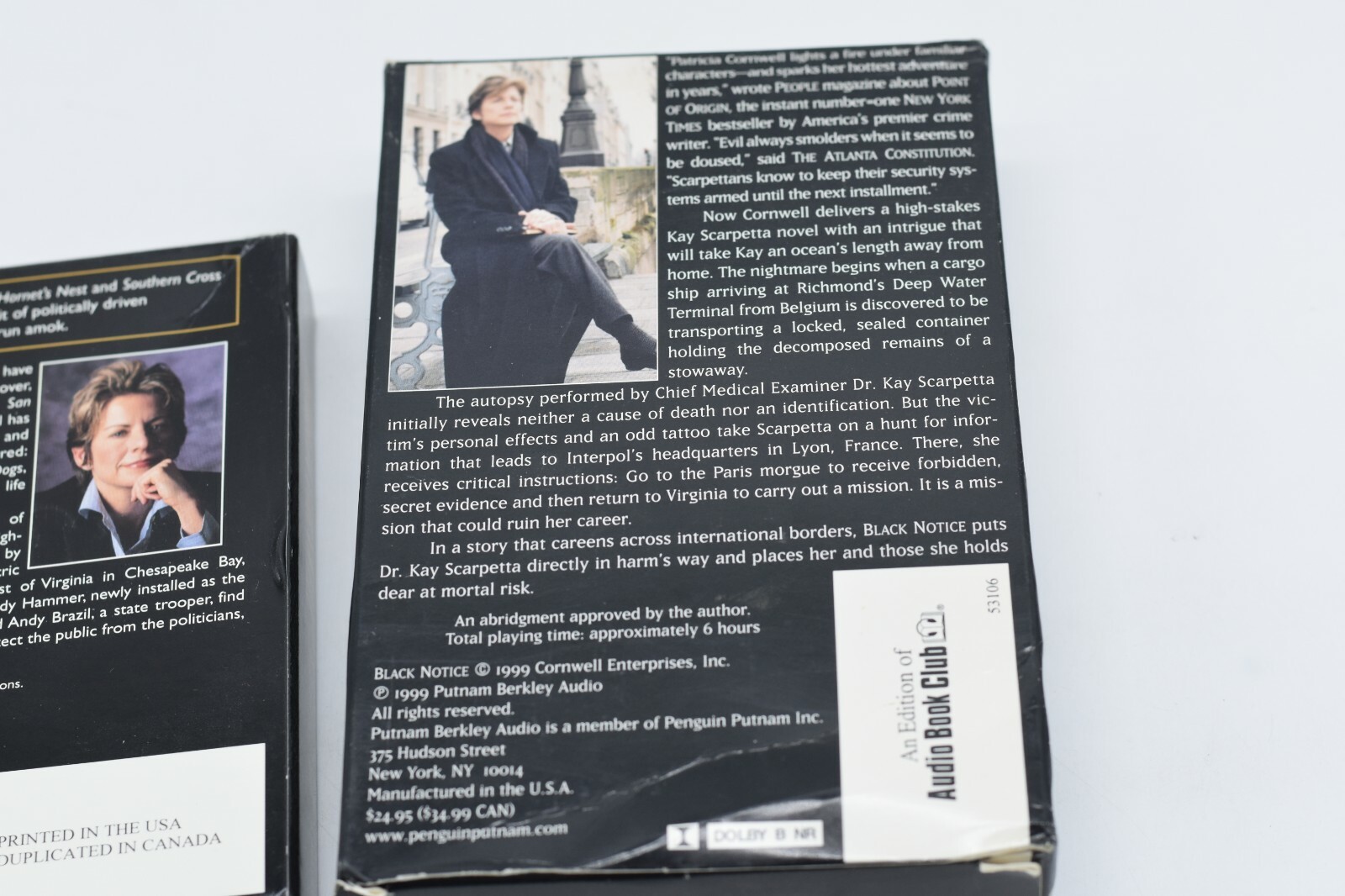 Patricia Cornwell Audiobook LOT (2) Isle of Dogs& Black Notice — FREE FAST SHIP