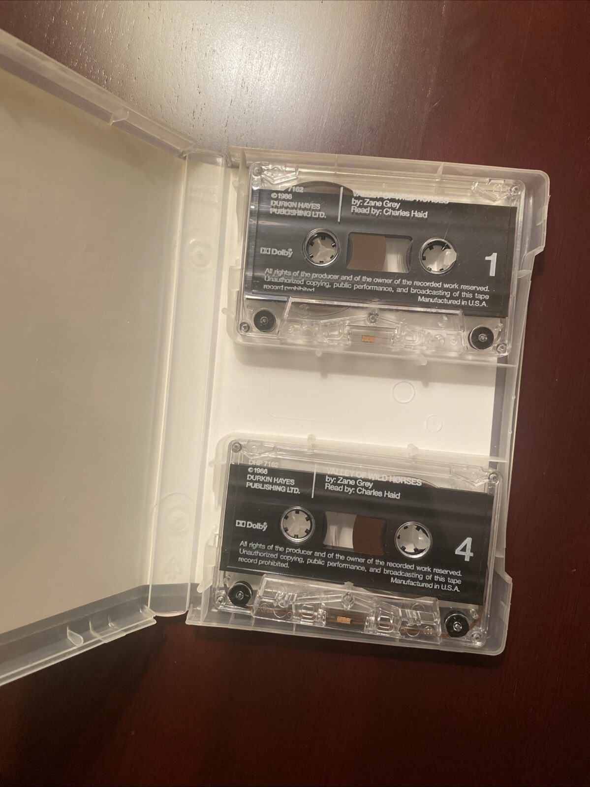 Valley of Wild Horses by Zane Grey Audiobook on Cassette Charles Haid 1986