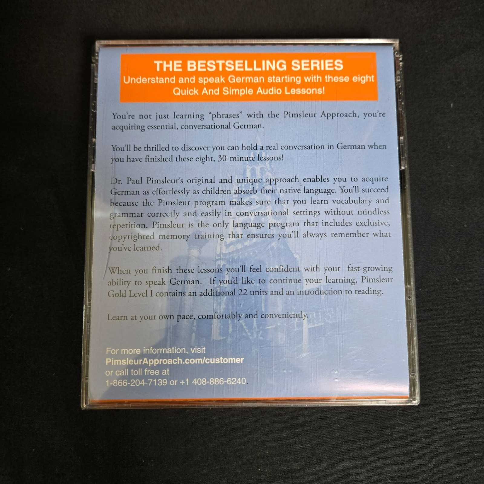 Pimsleur Quick & Simple German Audio CD Set 2nd Rev Edition 8 Lessons Complete
