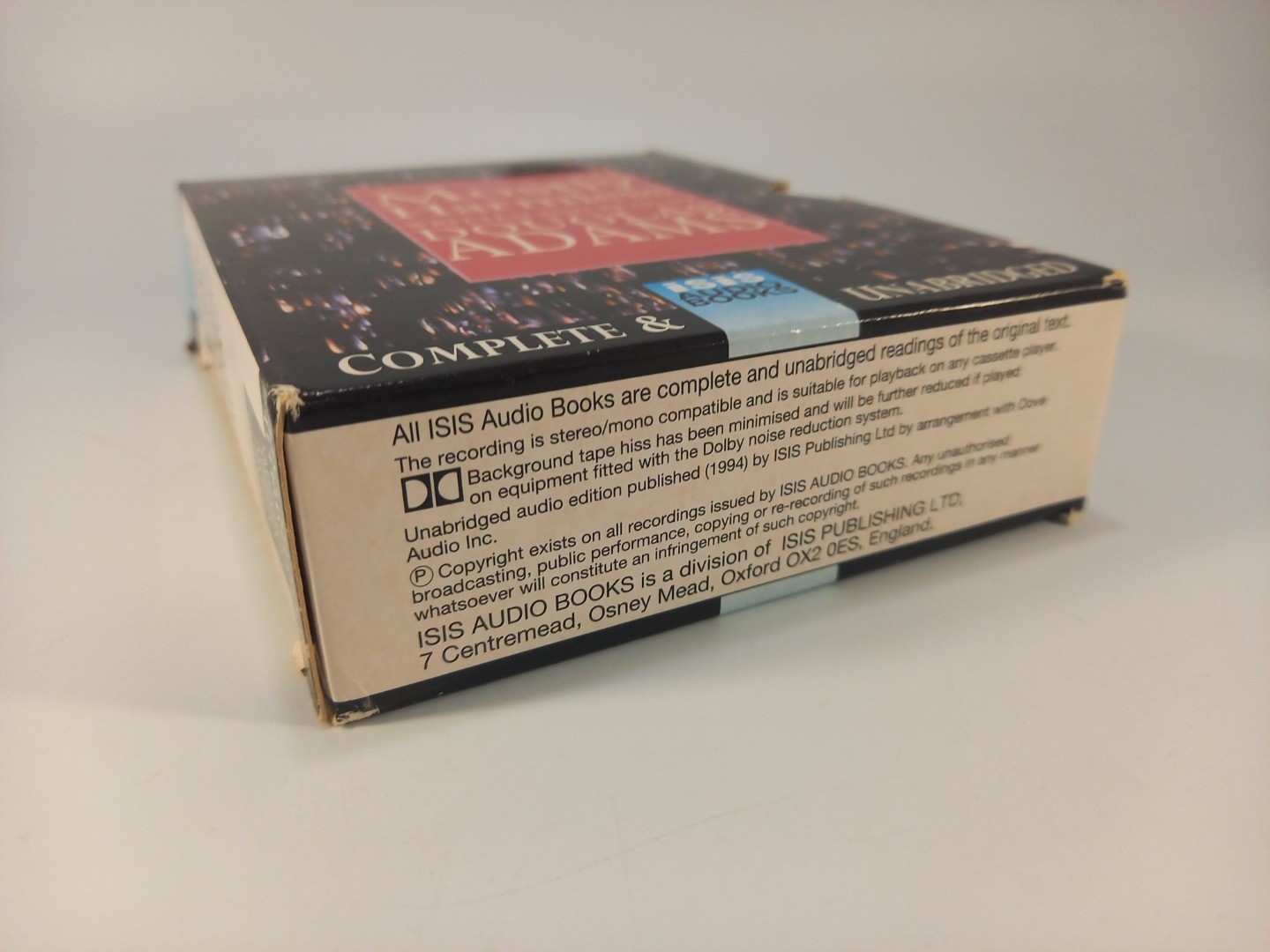 Mostly Harmless Audiobook Cassettes Written & Read by Douglas Adams Unabridged