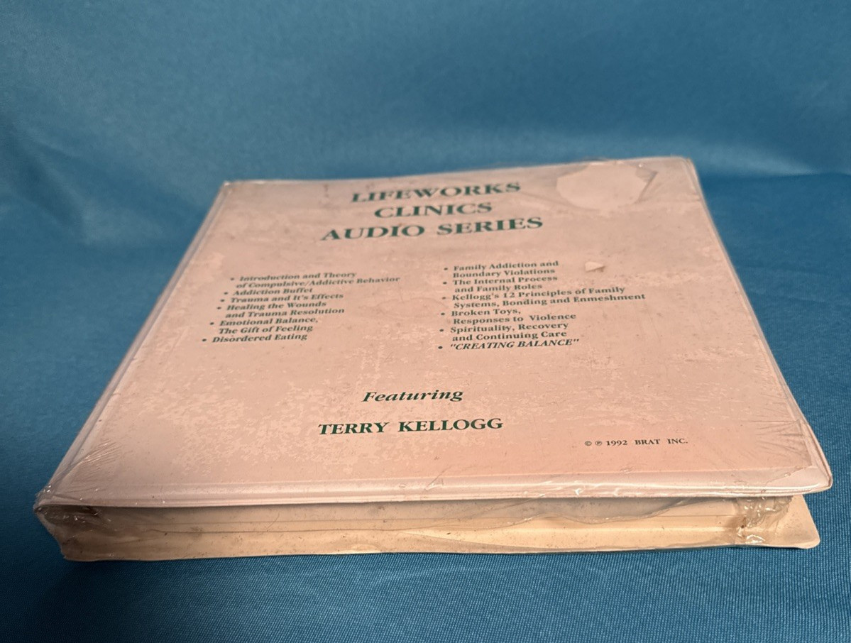 RARE SEALED Terry Kellogg LifeWorks Clinics Audio Series (1992) Addiction