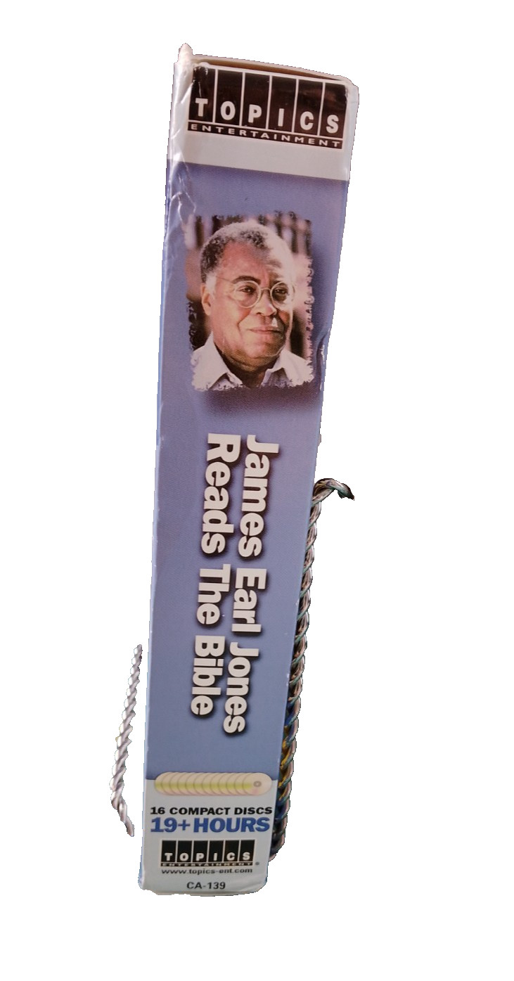 James Earl Jones Reads The Bible New Testament KJV 16 CD Set Deluxe Edition