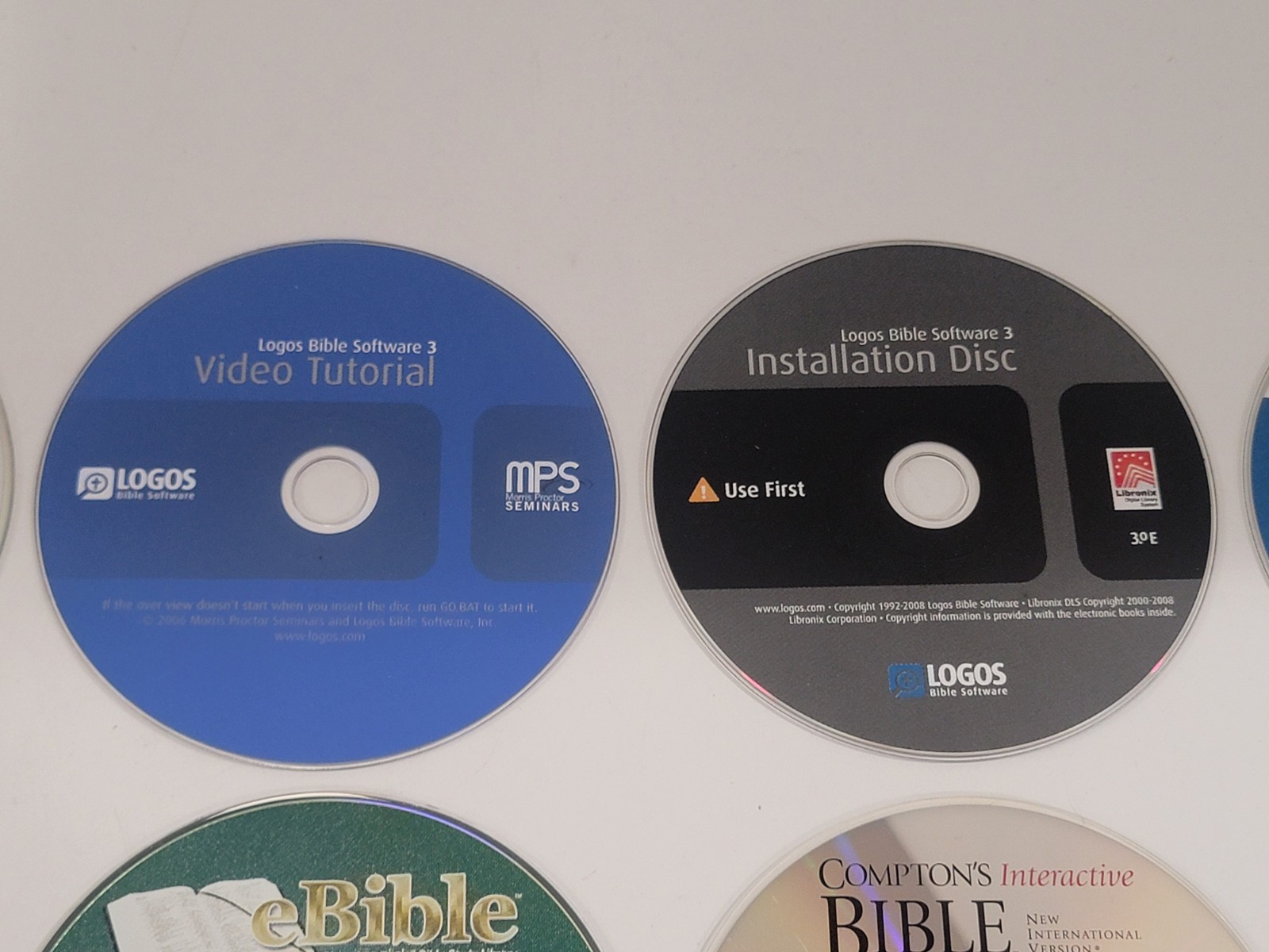 20 Loose Bible Audio CDs, PC CD-ROMs, & DVDs — KJV, NIV, Jesus, God, Blessing