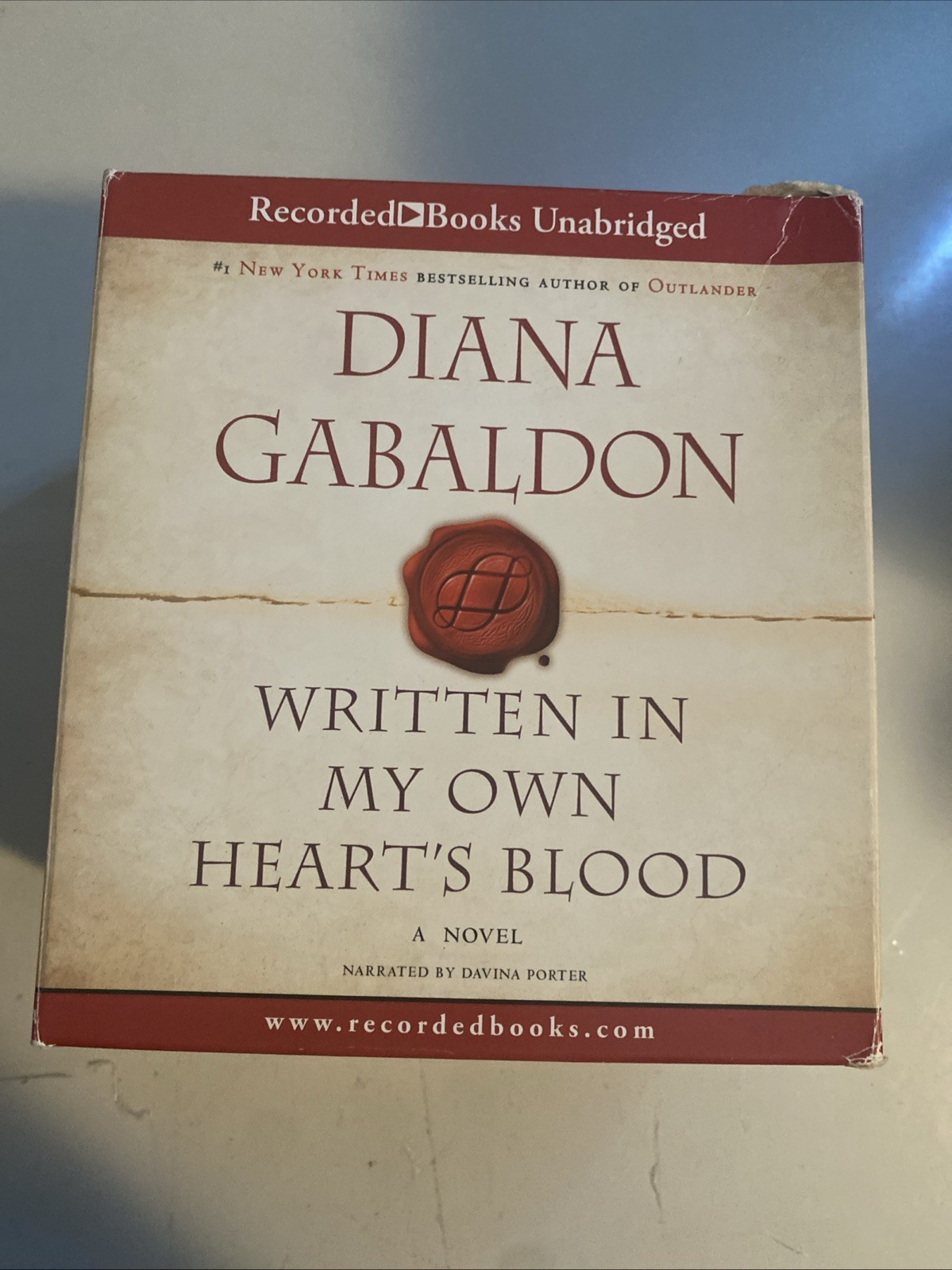 Written in My Own Heart’s Blood Diana Gabalon Recorded Audiobook CD Unabridged