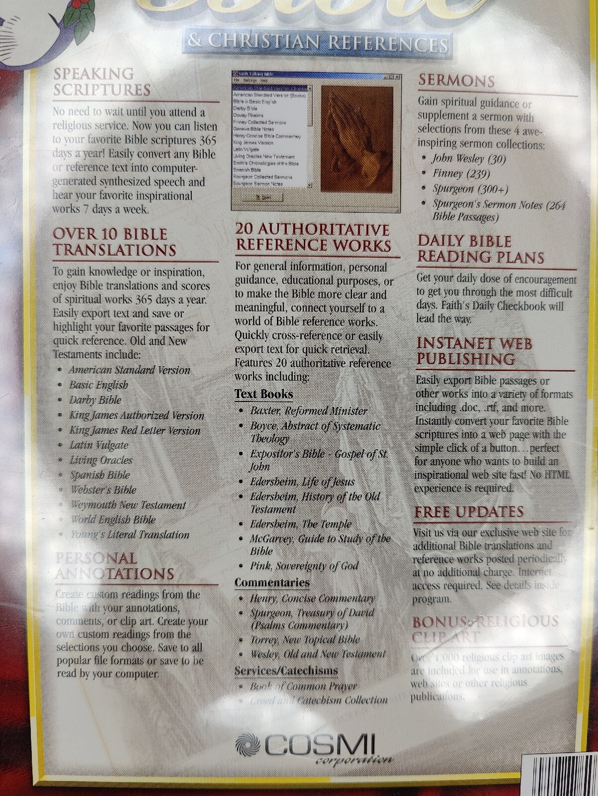 Talking Audio Bible KJV Computer CD Christian Sermons Commentaries C16