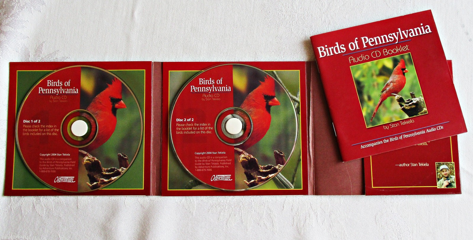 Birds of Pennsylvania Audio CDs by Stan Tekiela 2004, 2-Disc Set Guide