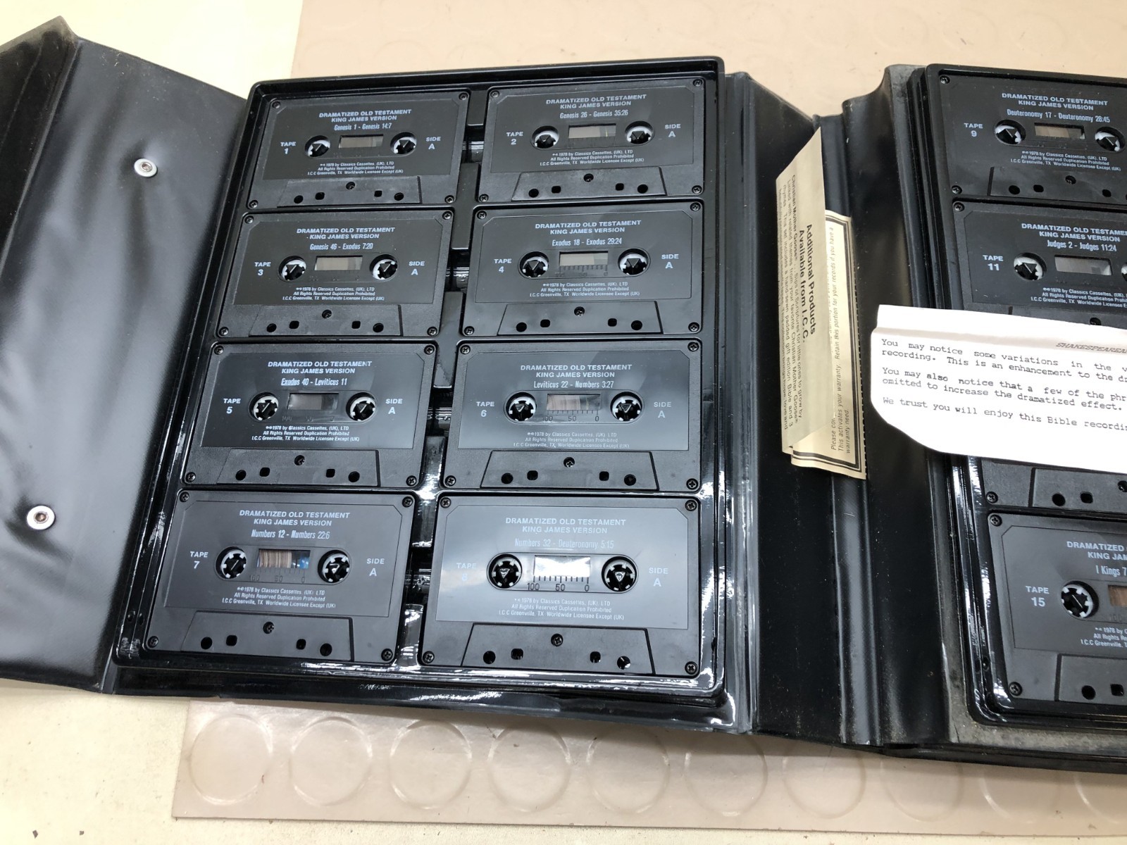 Vintage KJV Dramatized Audio Bible Set of Cassette Tapes (See All Pics)