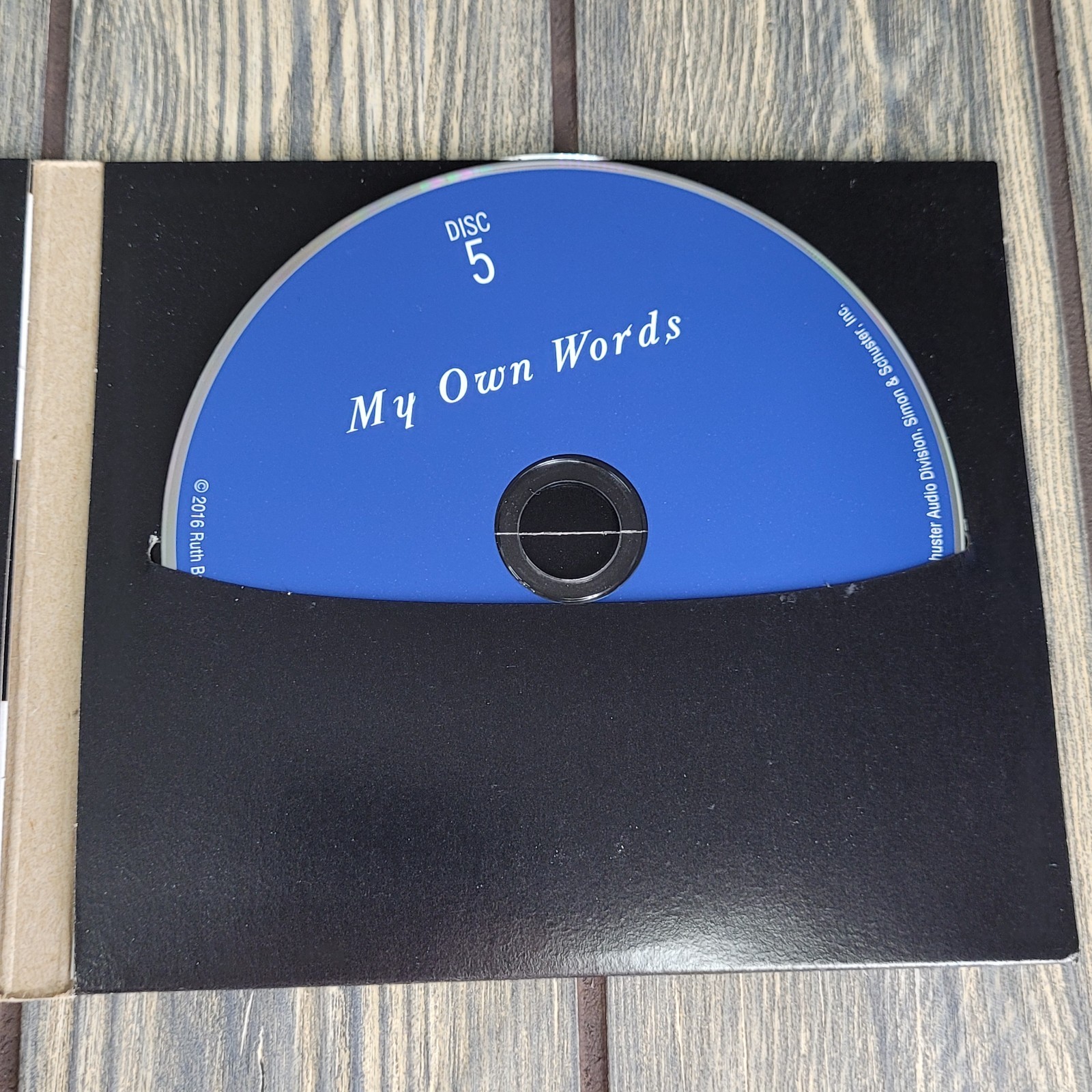 Ruth Bader Ginsburg: My Own Words (10 CD Audiobook) Excellent Open/Unused