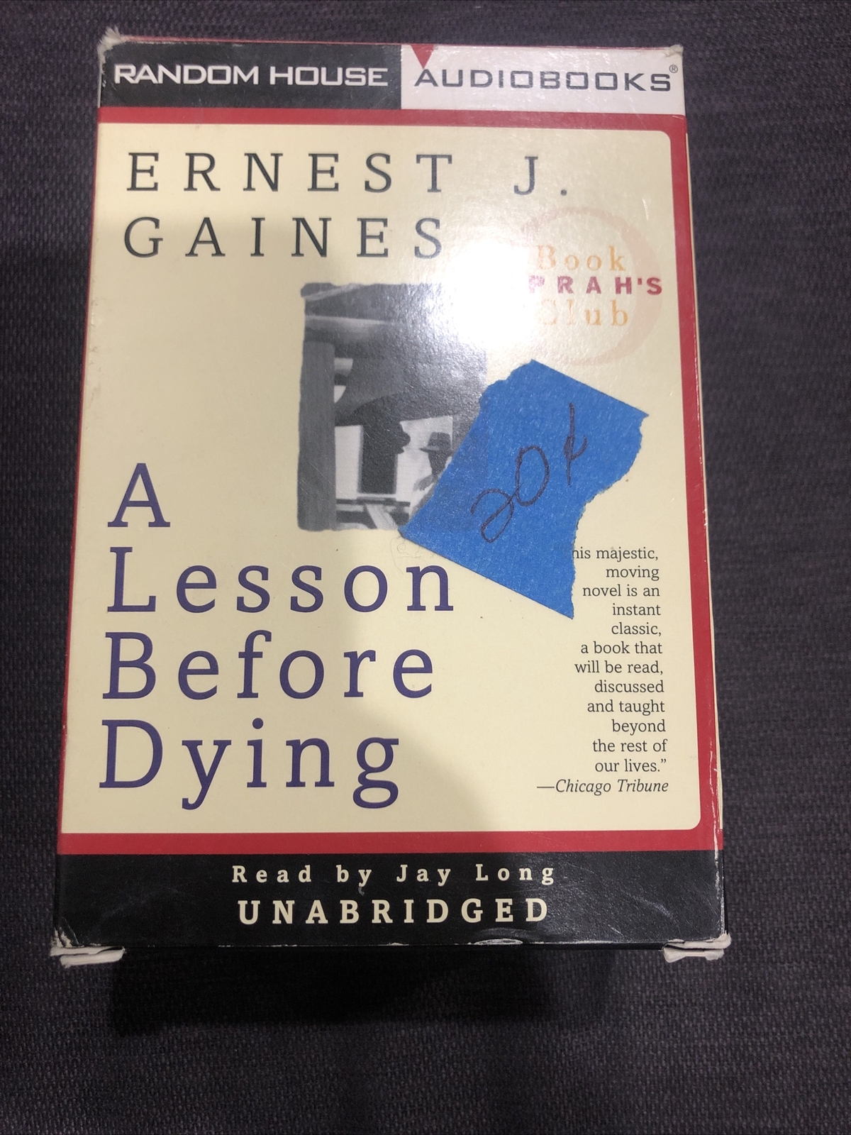 A Lesson Before Dying by Ernest J. Gaines (1997, Audio Cassette, Unabridged…