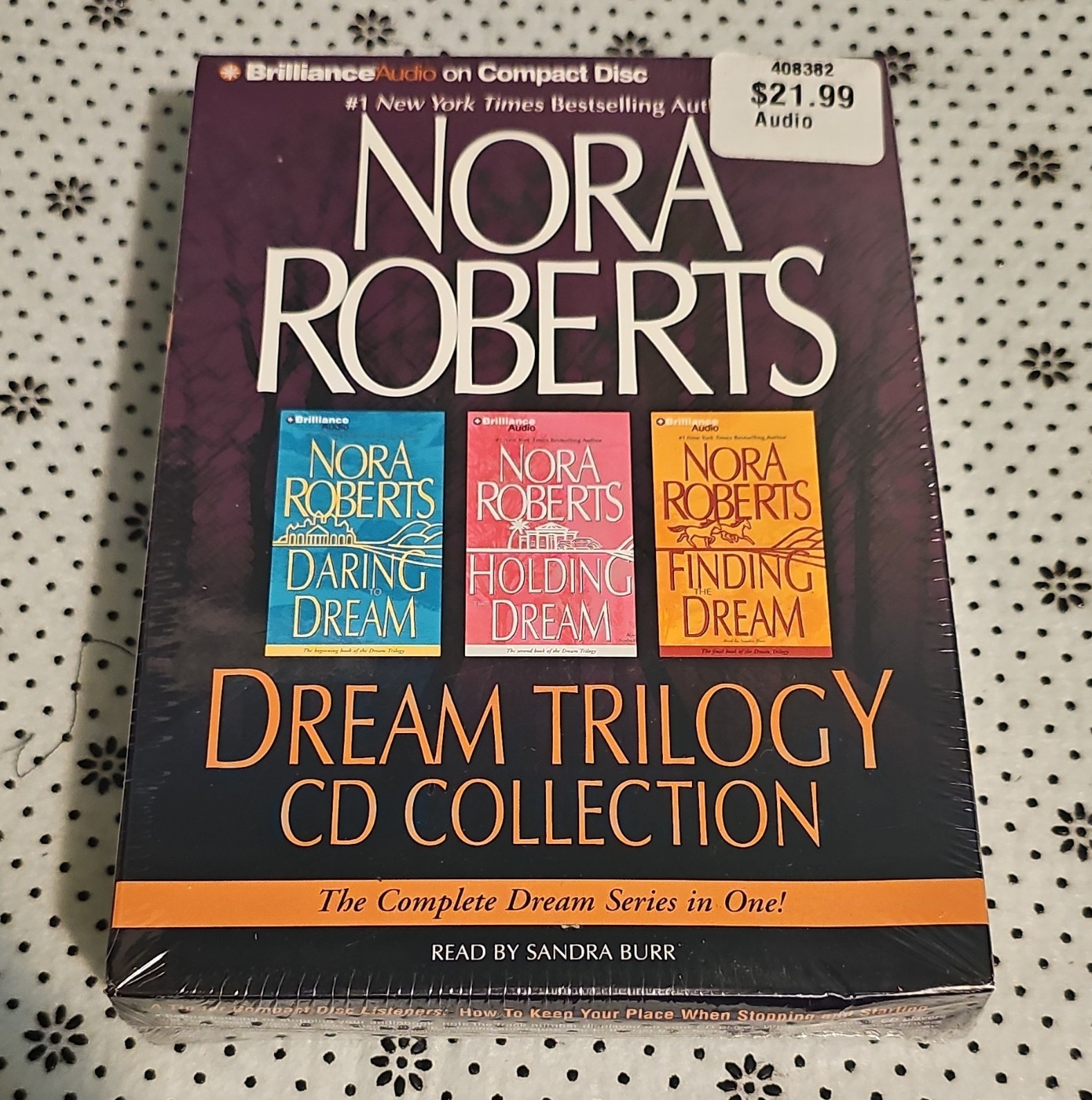 Brilliance Audio Nora Roberts Dream Trilogy Audiobook CD Abridged Sandra Burr