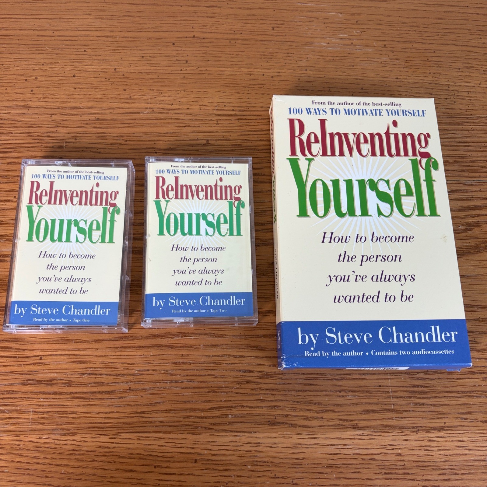 Reinventing Yourself Steve Chandler Audiobook 2 Cassette Tape Set 1998