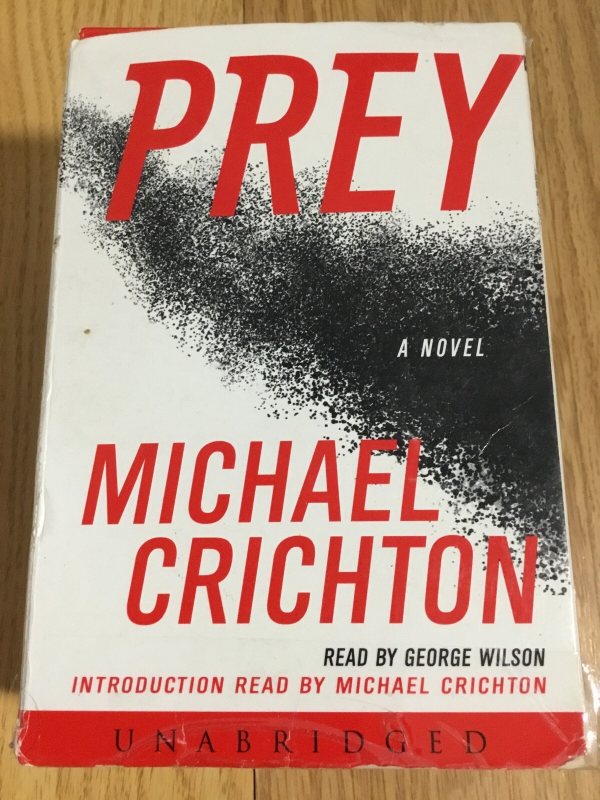 Prey by Michael Crichton Unabriged Audiobook 9 Cassettes NOT Jurassic Park