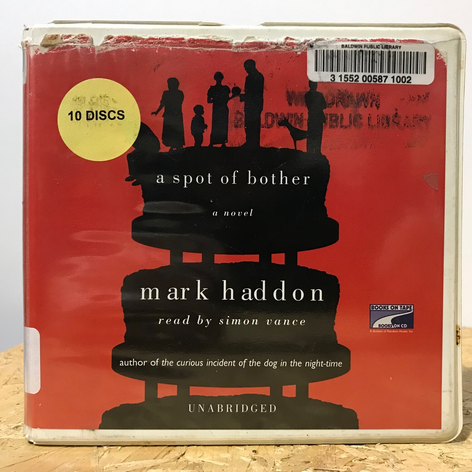A Spot of Bother by Mark Haddon Ex Library 10 CD Unabridged Audiobook Free Ship