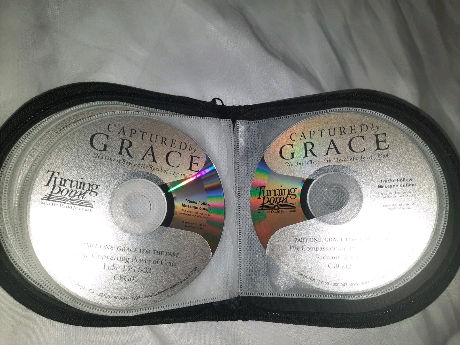 Dr. David Jeremiah Captured by Grace 10 CD Disc Set Audiobook 2006 Zipper Case