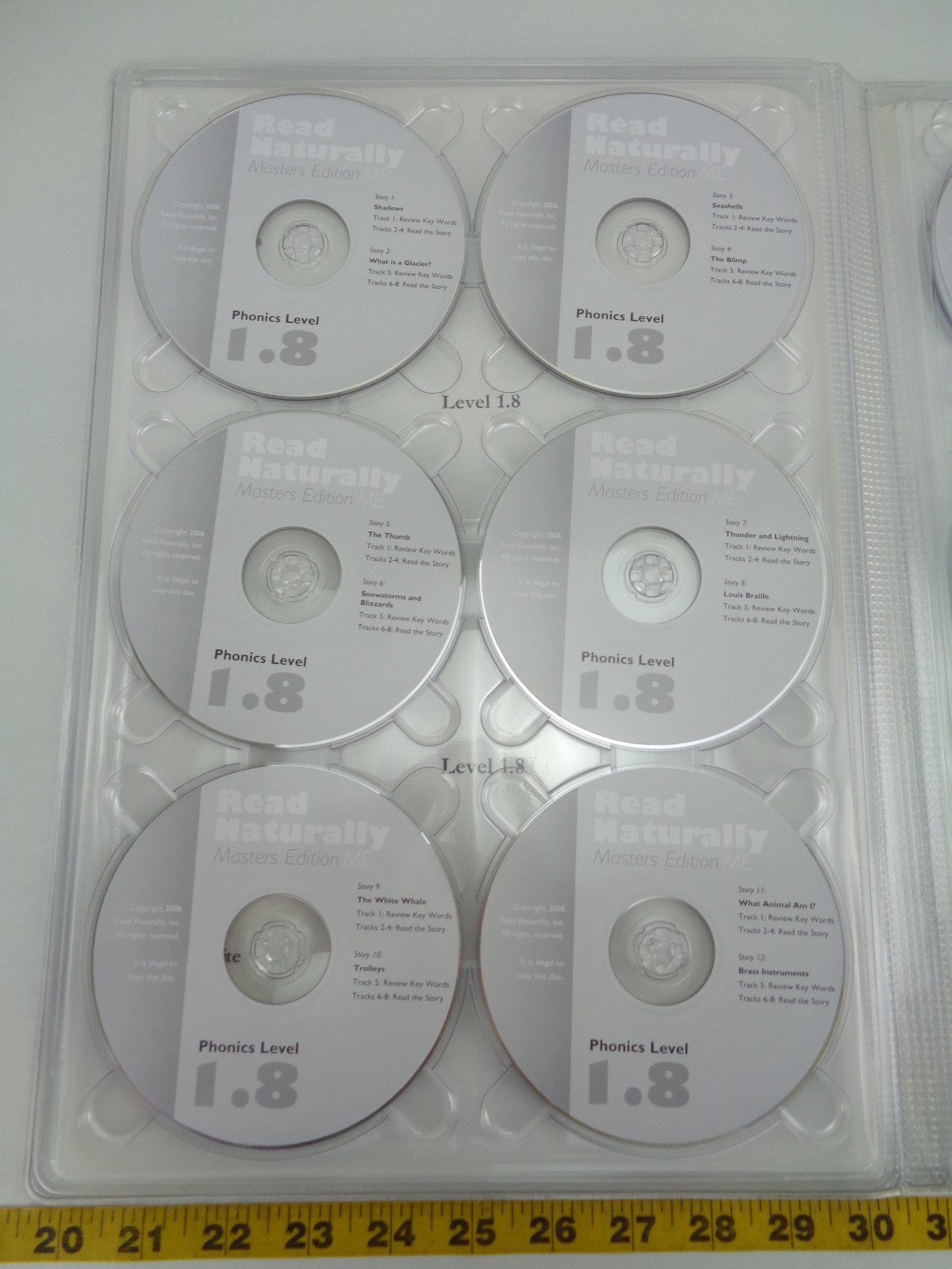 Read Naturally Audio CDs Masters Edition Phonics Level 1.8 Set of 12 Blends