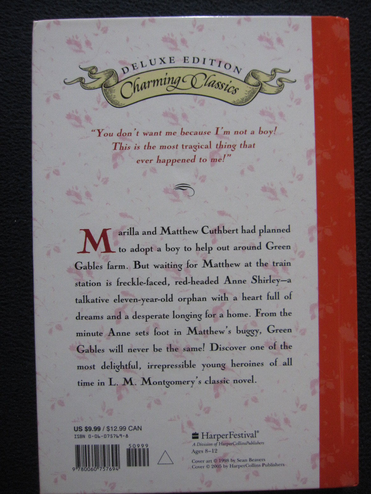 Anne of Green Gables Deluxe Book [Hardcover] Montgomery, L. M.