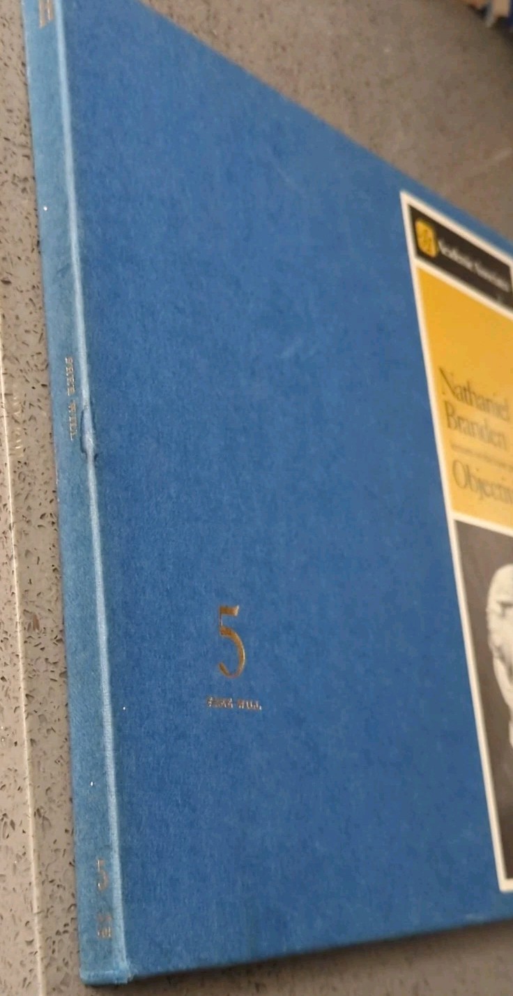 NATHANIEL BRANDEN Objectivism Lectures 5 FREE WILL 2LP Records Audiobook