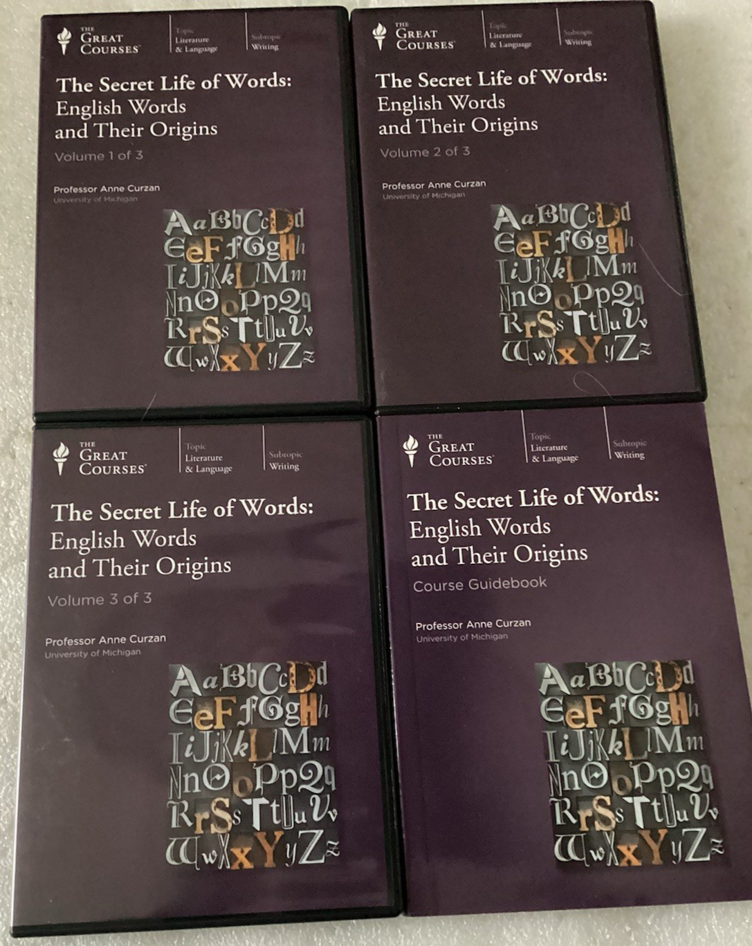 GREAT COURSES/THE SECRET LIFE OF WORDS: English Words+ Origins/18 CDS + GUIDE/VG