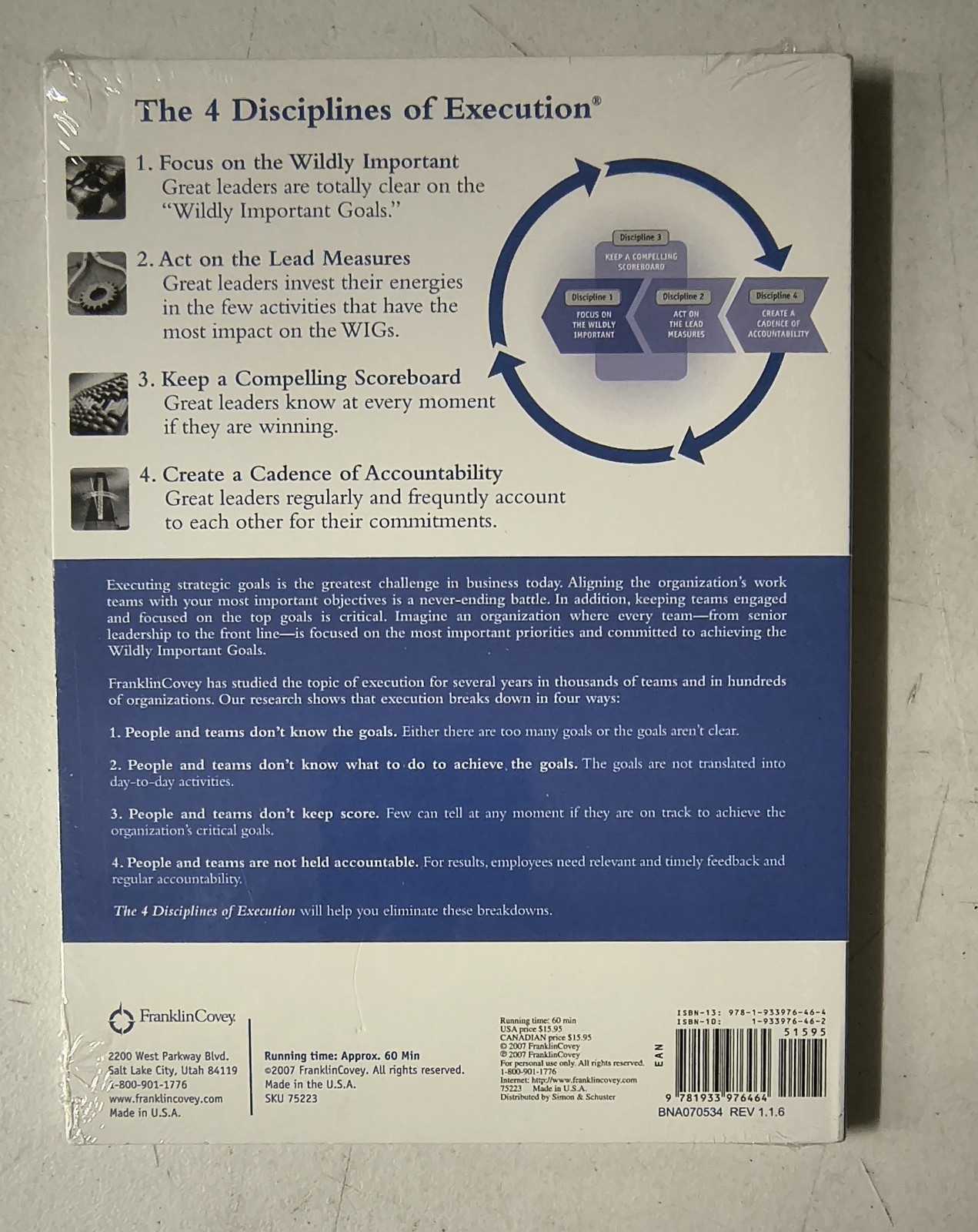 Stephen R Coveys The 4 Disciplines of Execution: The Secret To Getting Things…
