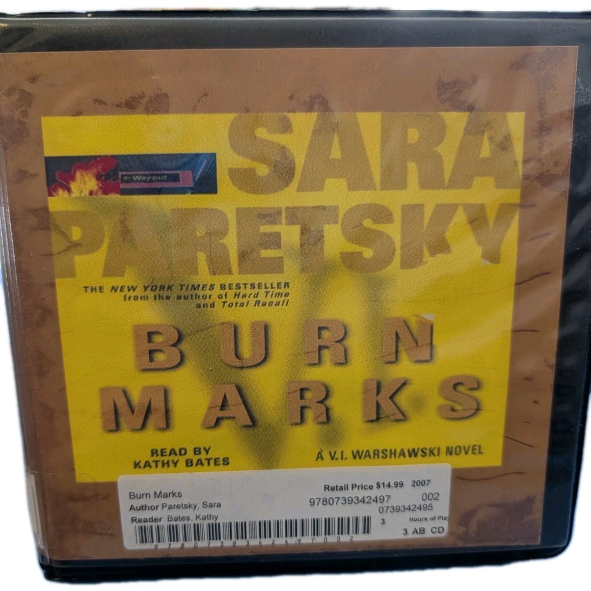 BURN MARKS by Sara Paretsky Abridgment CD Audiobook, 3 Hours~Ex Lib