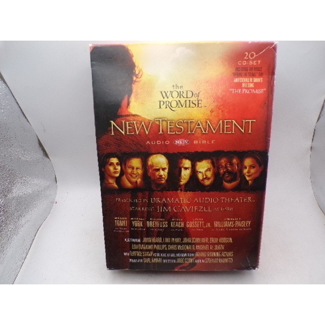 The Word of Promise New Testament NKJV Audio Bible 20 CD Set Jim Caviezel DVD