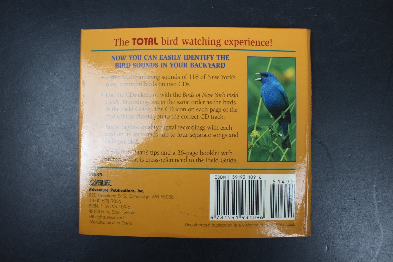 Birds of New York Field Guide & Audio CDs Stan Tekiela 2005 2nd Edition
