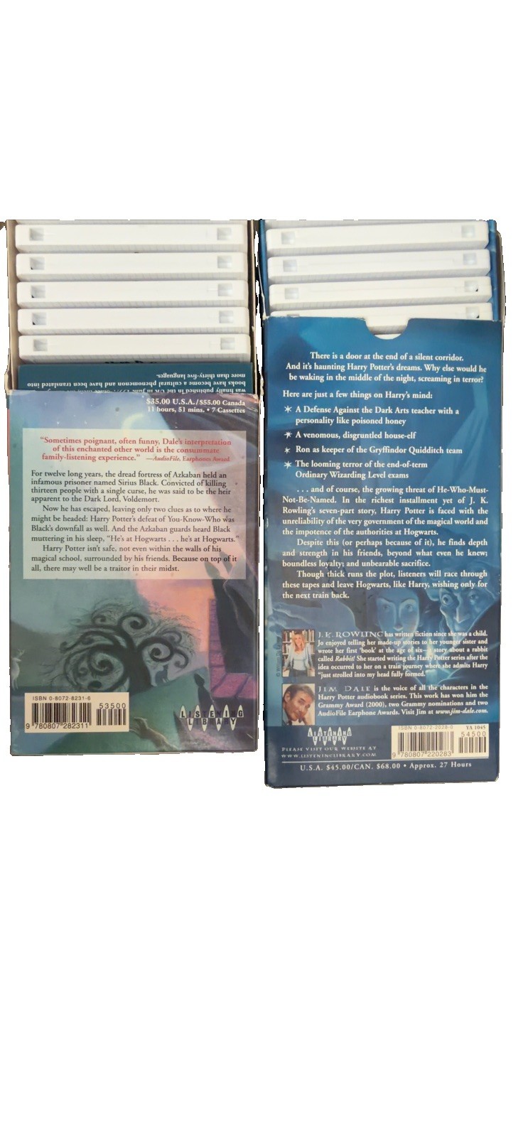Harry Potter Audiobook Lot 1-7 Complete Series Jim Dale Cassette Unabridged