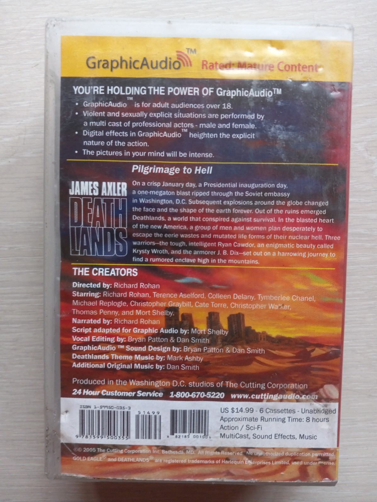 James Axler Death Lands — «Pilgimage» to Hell — Audio Cassettes **MISPRINT**READ