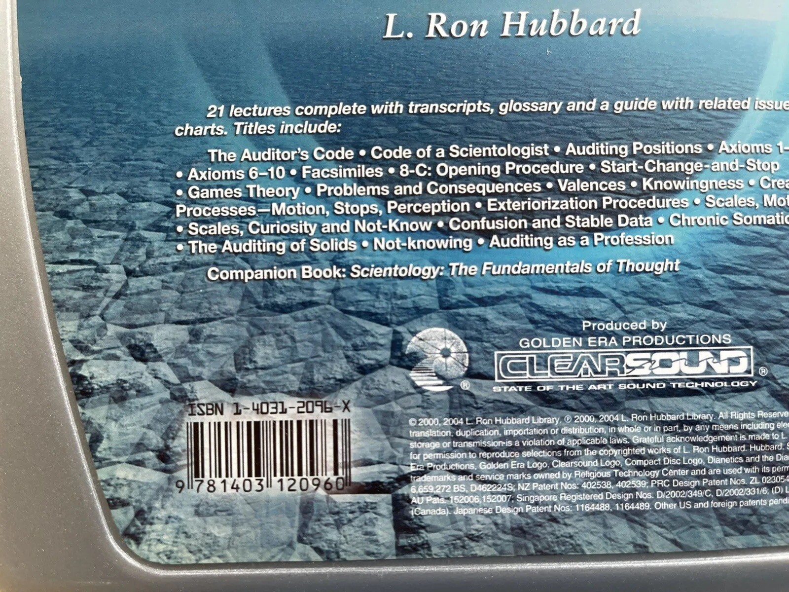 Scientology Professional Course Lectures by L. Ron Hubbard Audio CDs August 1956