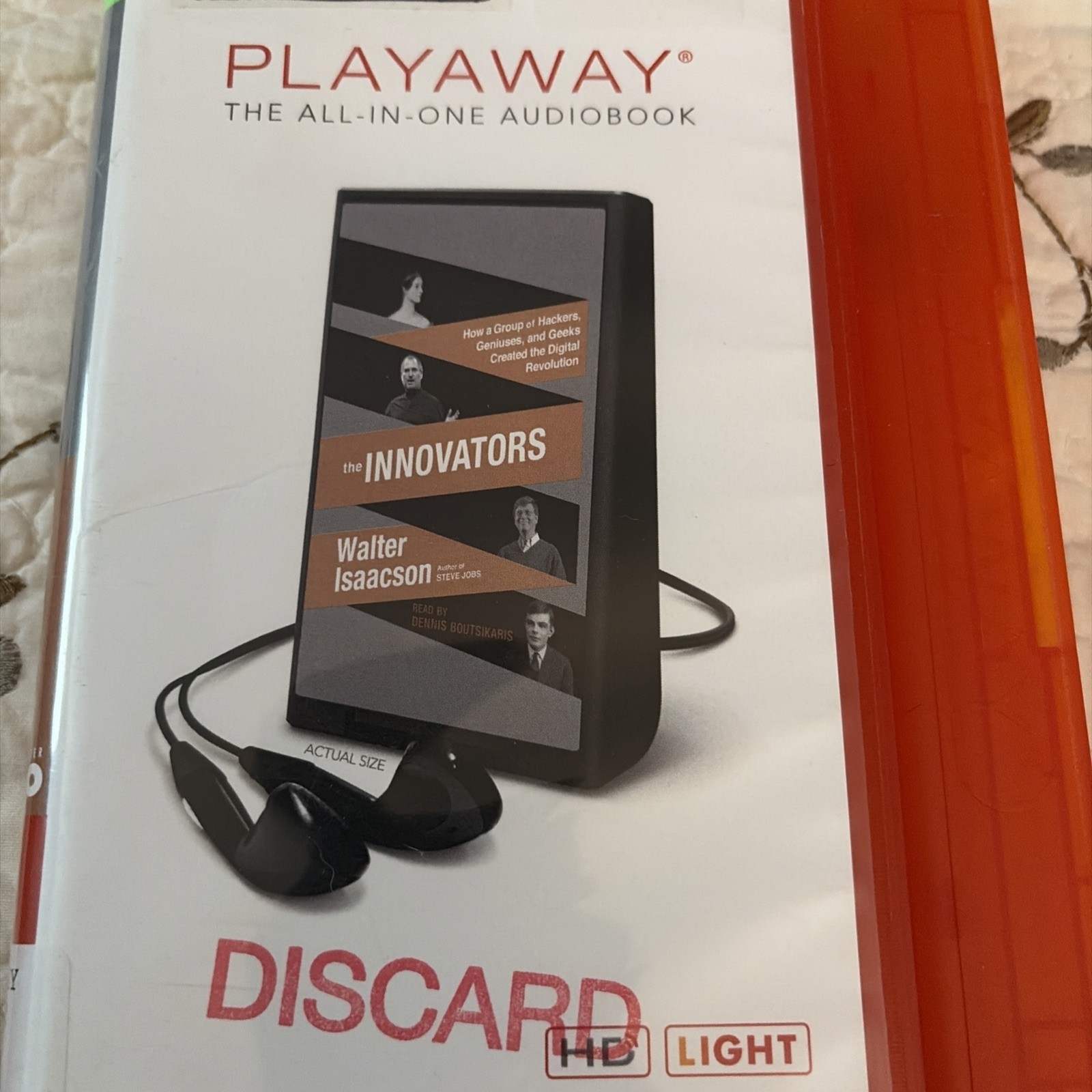 Playaway Audio Book Ex Library — The Innovators By Walter Isaacson