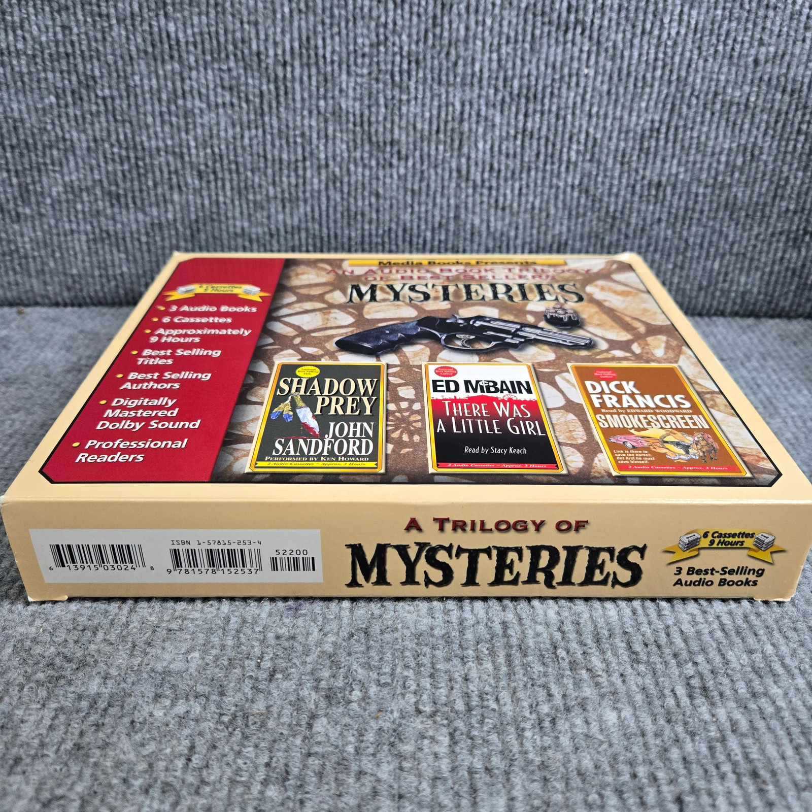 Media Books Mysteries Audio Book Trilogy 6 Cassettes 3 Books