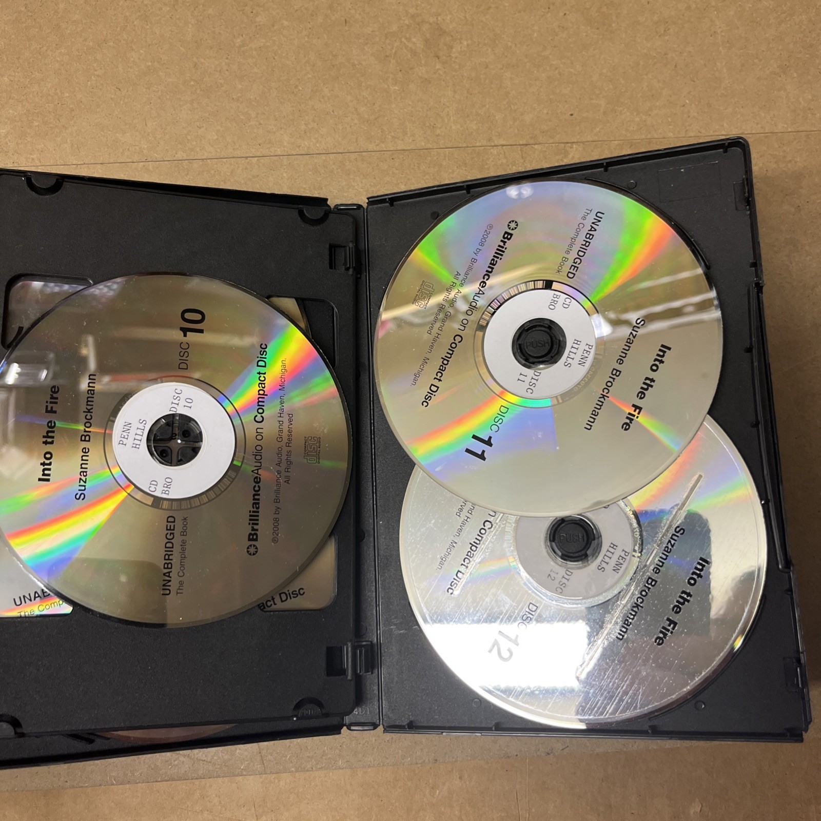 Into the Fire by Suzanne Brockmann (2008, Unabridged Audio 16 CDs) Good Tested