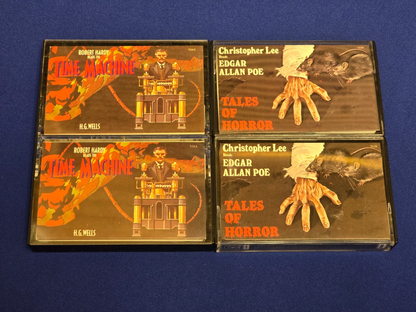 HG Wells Time Machine + Edgar Allan Poe Tales of Horror Robert Hardy C. Lee