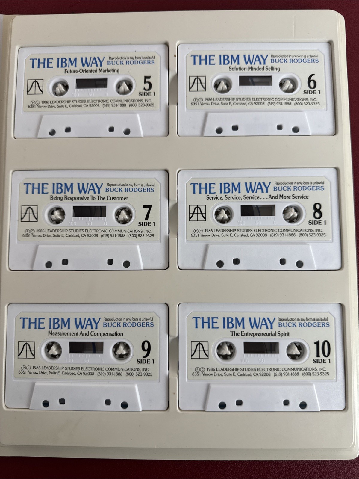 THE IBM WAY, Insights-Worlds Most Successful Marketing Organization 10 Cassettes