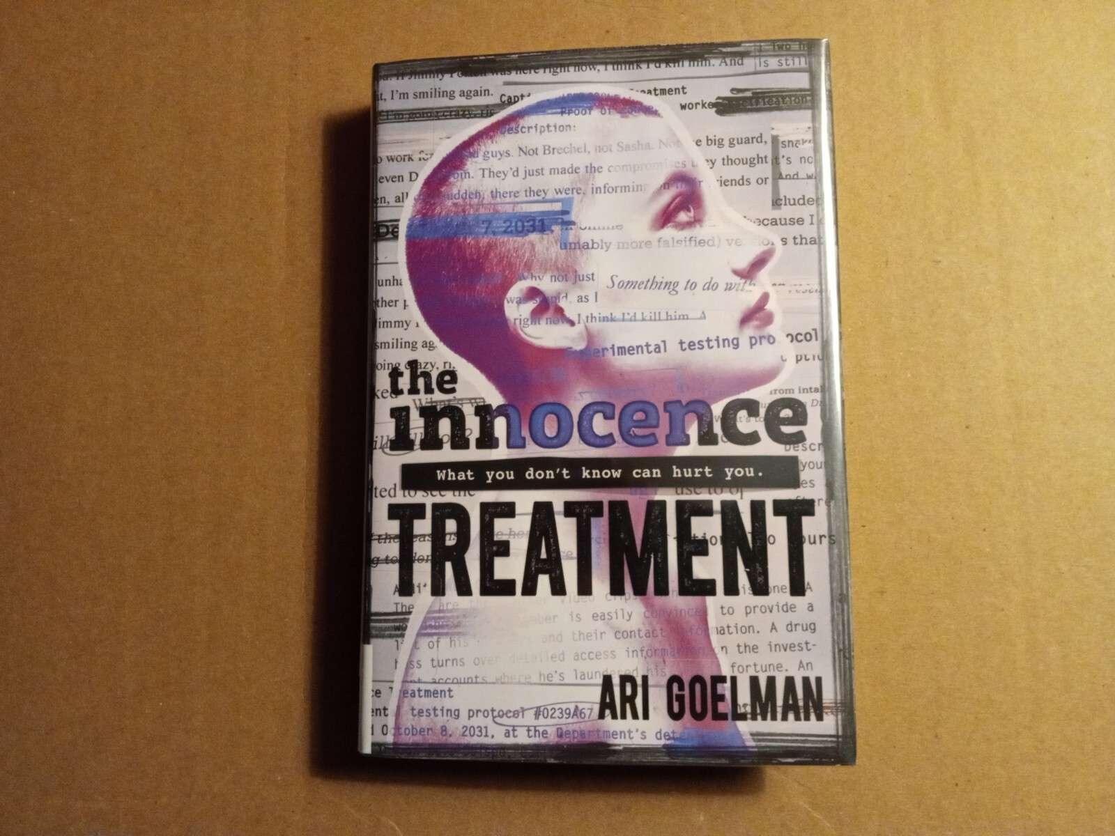 The Innocence Treatment by Ari Goelman 2017 Hardcover VG Condition 1st Edition