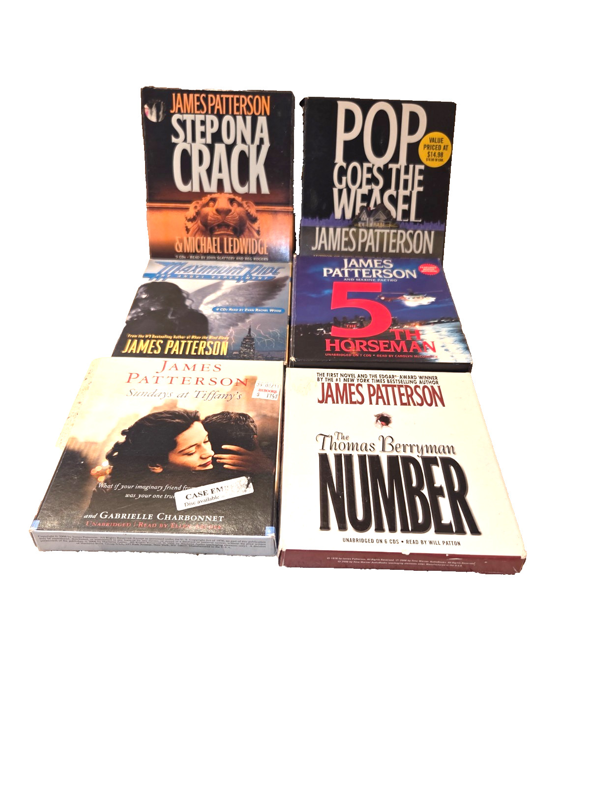 James Patterson Bundle (Audio CDs) 6 Different Audio books, see inside