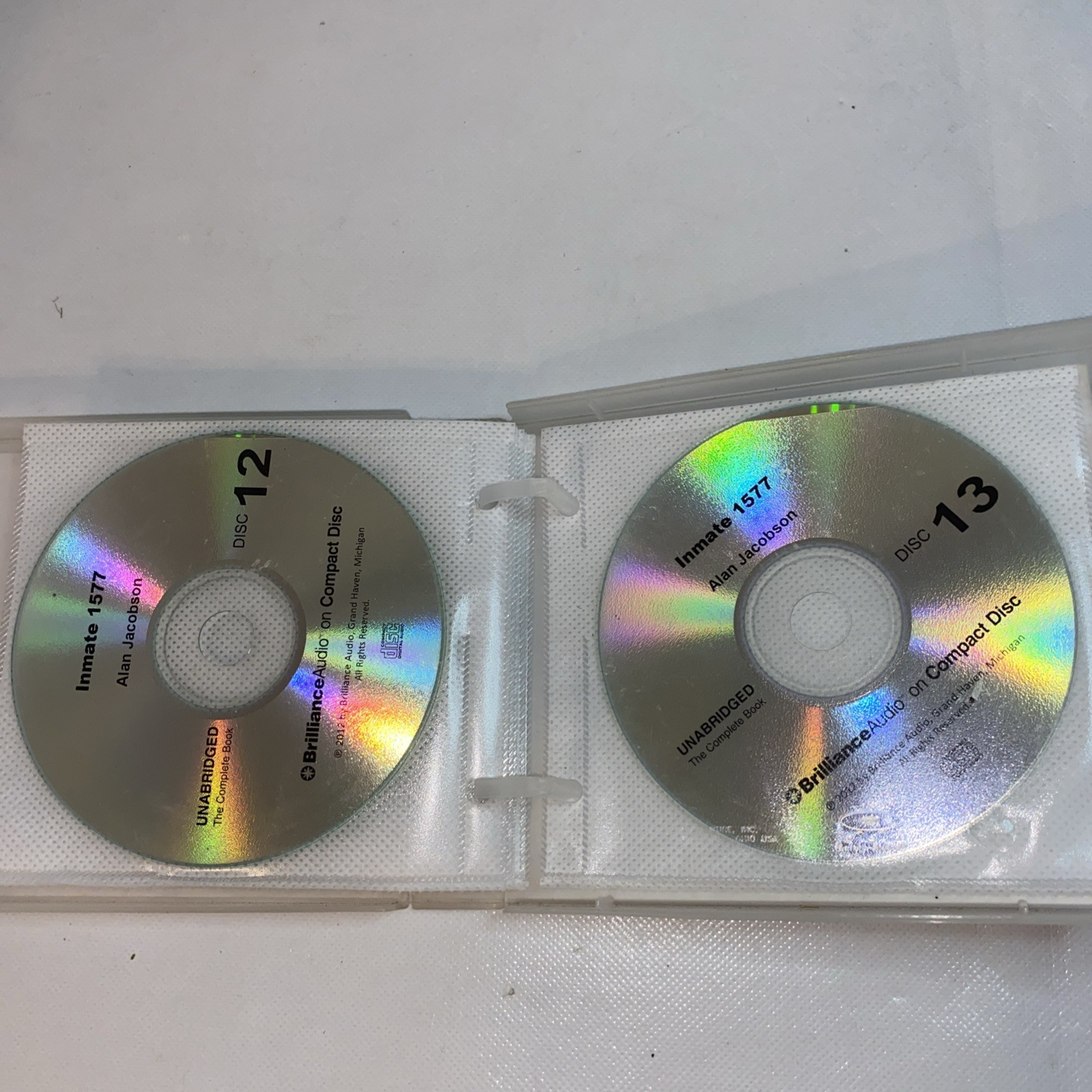 GOOD Audiobook CD Inmate 1577 Alan Jacobson Karen Vail Series Unabridged