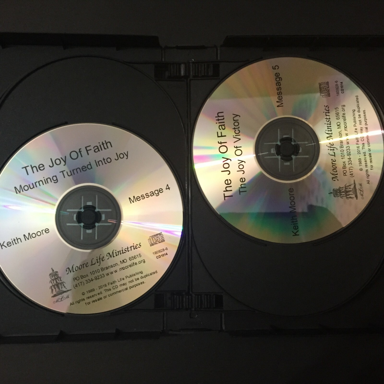 The Joy Of Faith Keith Moore CDs 10 Discs Sermons Christian Life Ministries