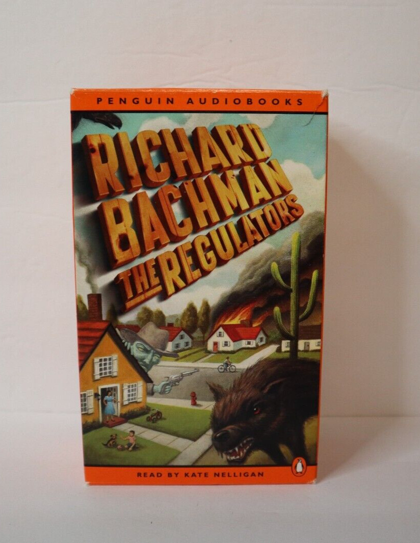 The Regulators by Richard Bachman and Stephen King 1996, 6 Audio Cassette