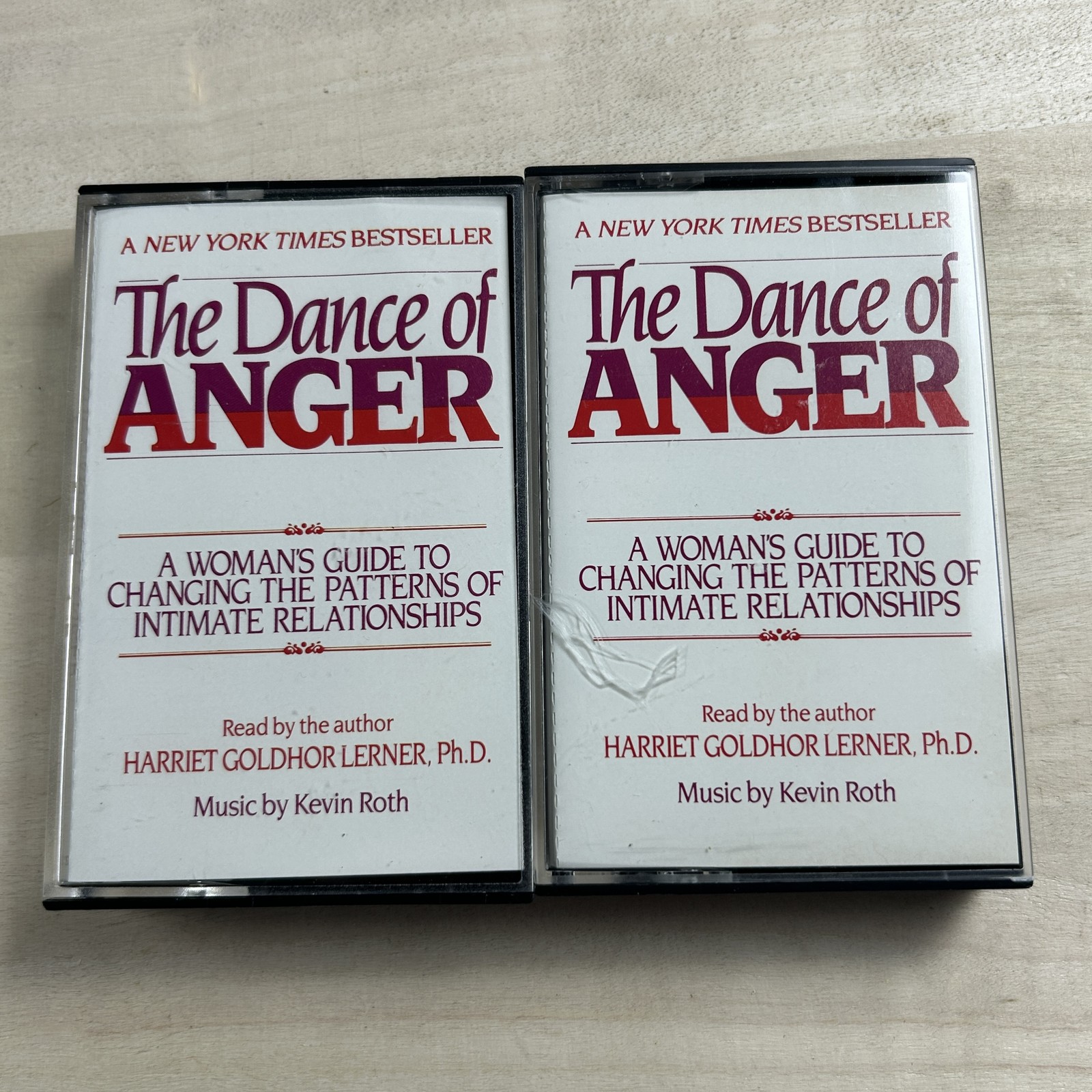 The Dance of Anger by Harriet Goldhor Lerner PhD Audiobook Cassette Set